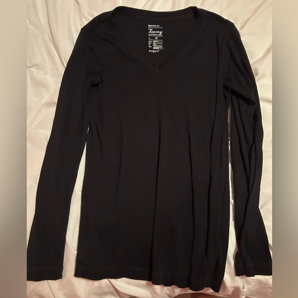 Gap Maternity Long-Sleeve V-Neck Shirt